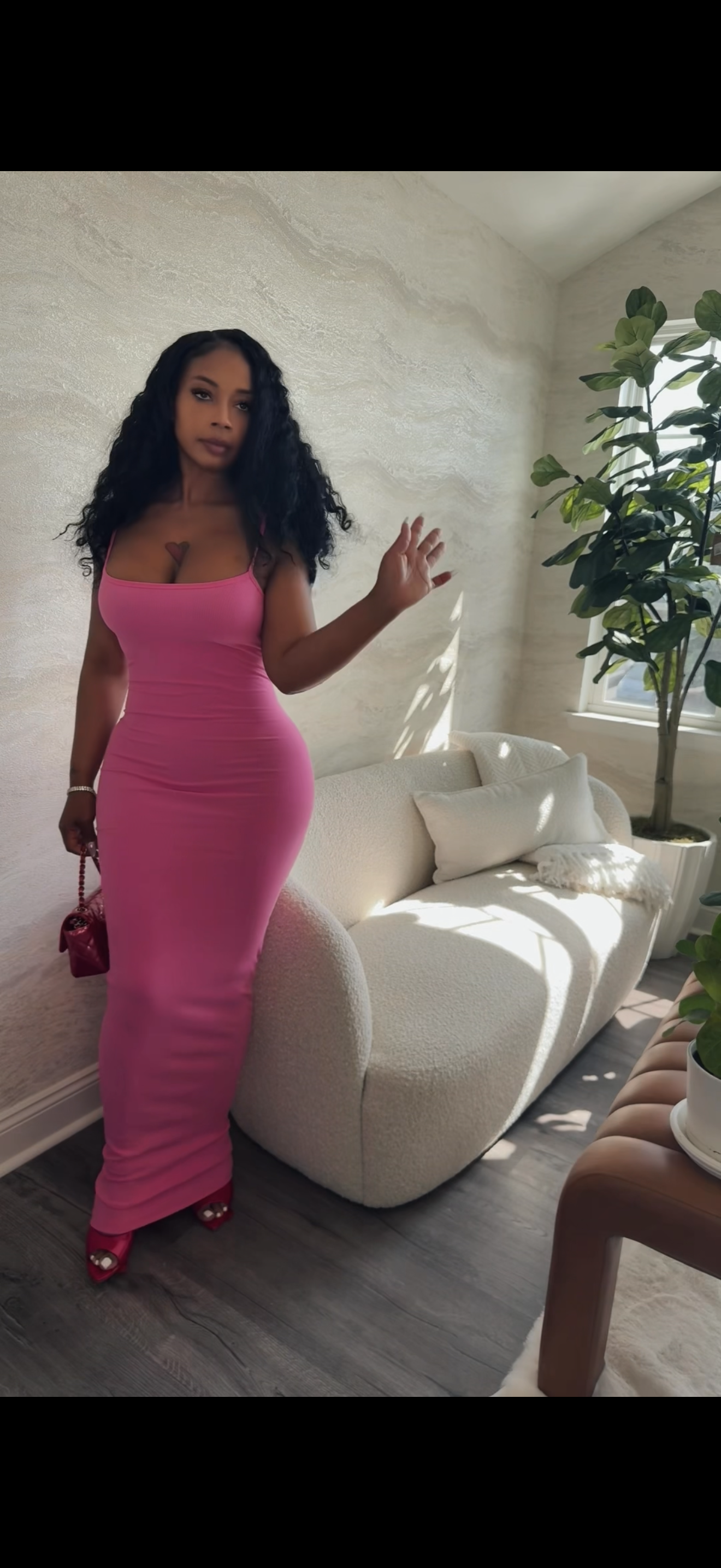 Pretty In pink Maxi Dress