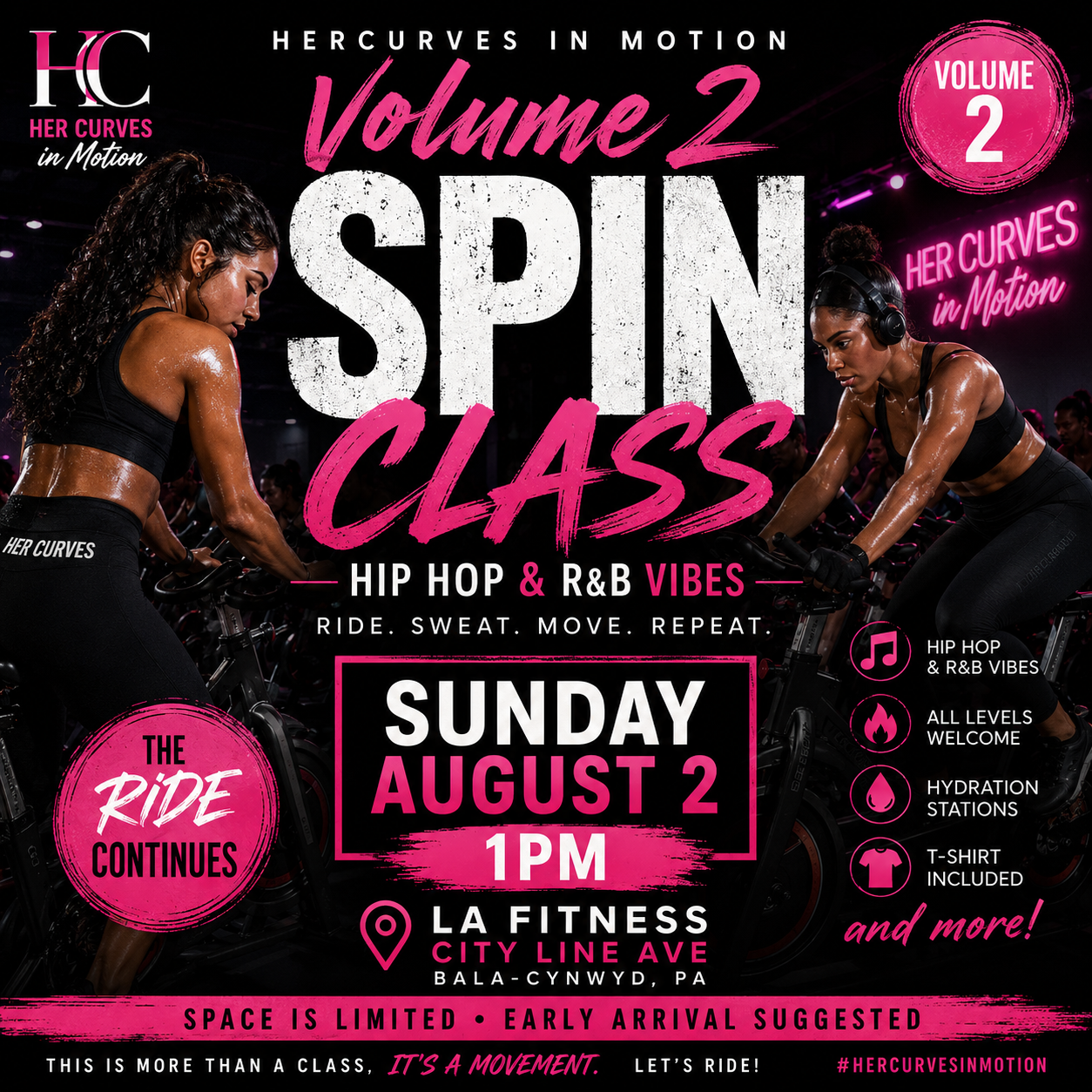 Spin Class + TShirt Aug2nd
