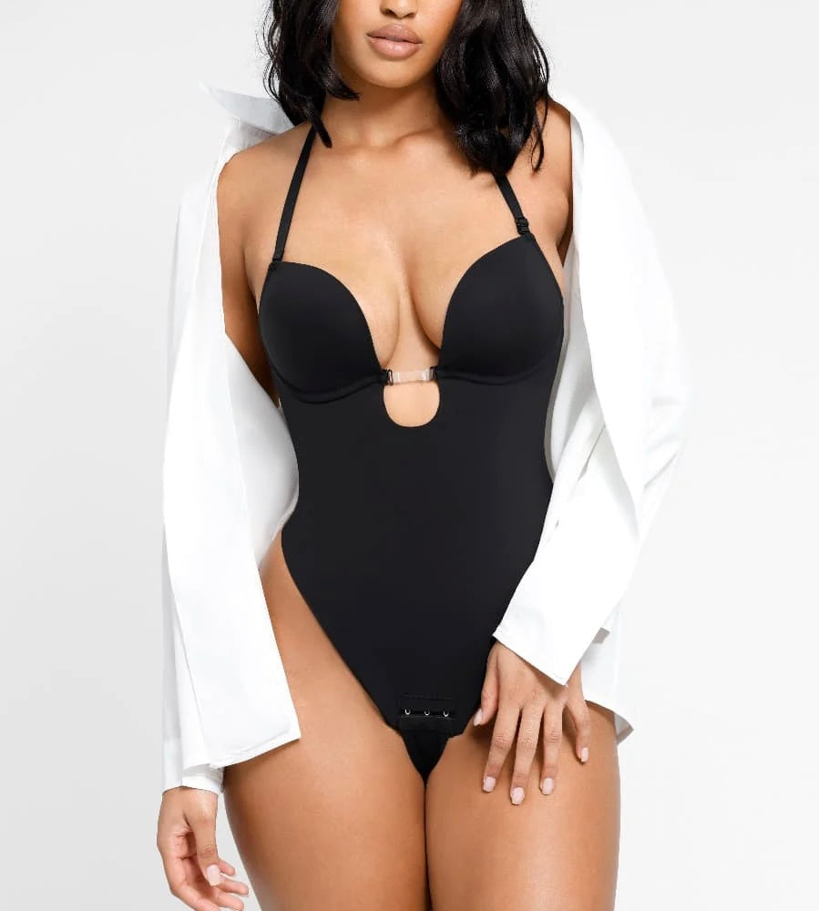 LET'S GET MARRIED beauty back low cut body suit