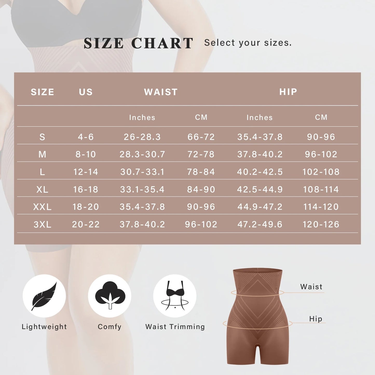 NELLY-Spandex High Waist Thigh Slimmer