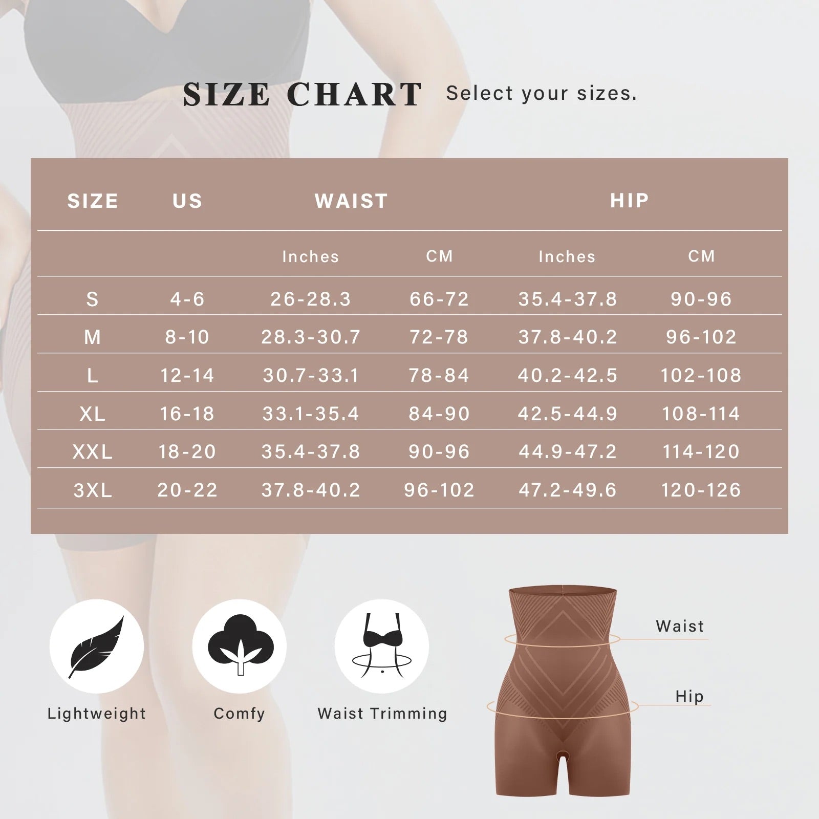 NELLY Spandex High Waist Thigh Slimmer