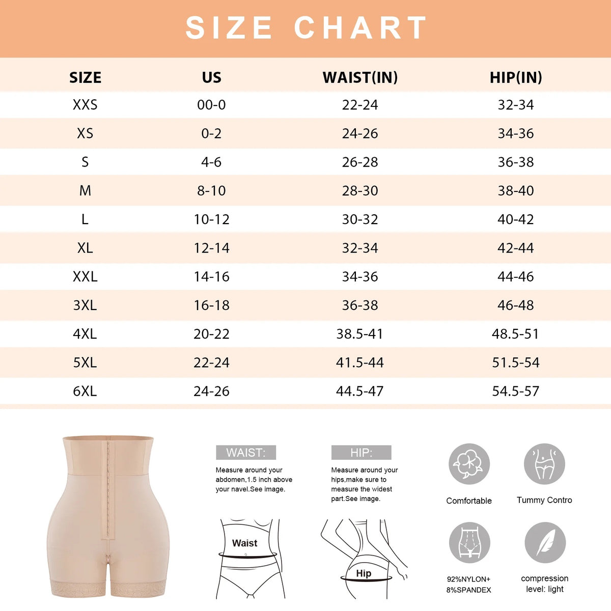 BBL Shaping Shorts High Waist Her Curves